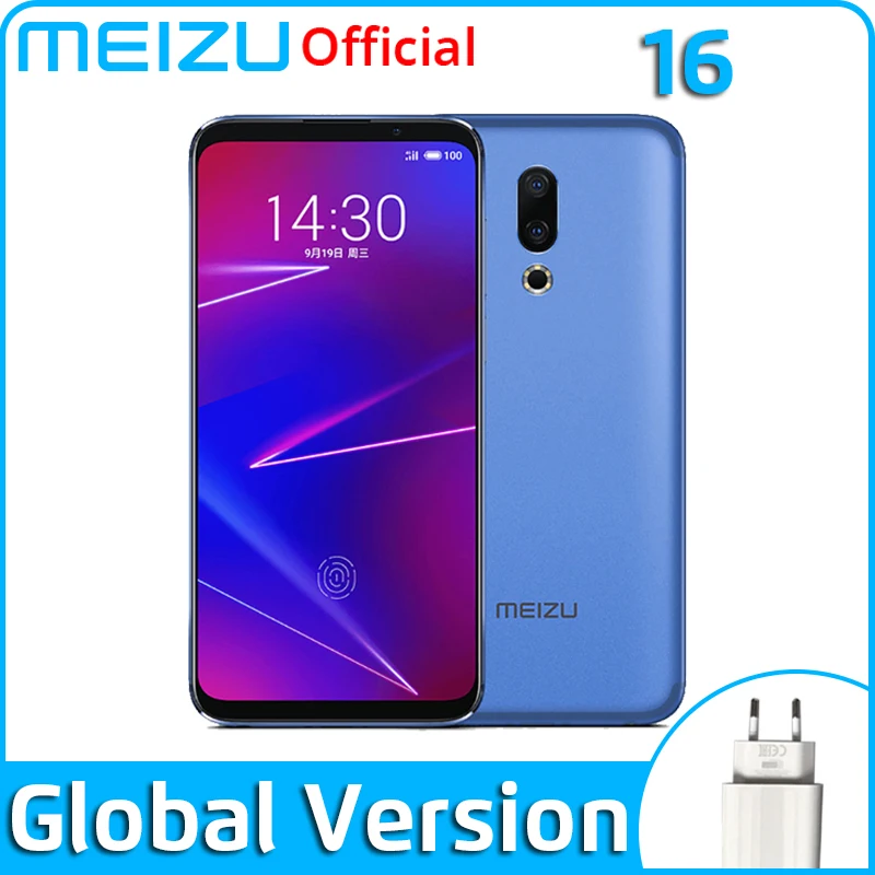 Meizu 16 6 ГБ 128 глобальная версия мобильный телефон Snapdragon 710 четыре ядра дюймов FHD