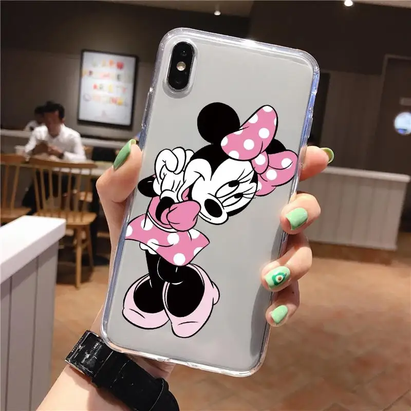 Милый мультяшный мягкий чехол из ТПУ s для iPhone XR для iPhone X XS Max 5 5S S SE 4 4S 8 7 5C 6 6S Plus 11 Pro Max чехол Fundas - Color: miniywt