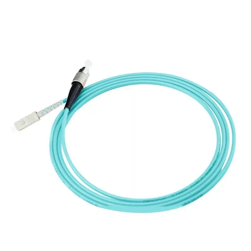 

5pcs SC/UPC-FC/UPC Simplex fiber optic patch cord OM3 10G Multimode fiber optic cable PVC Jacket