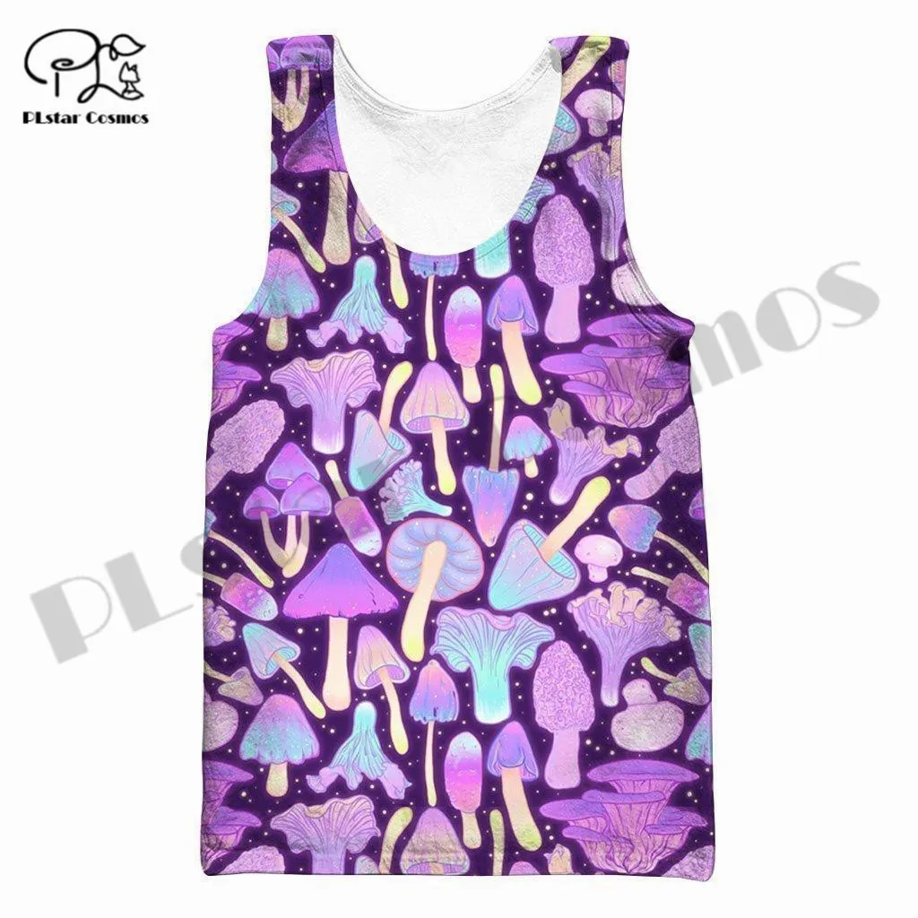 

PLstar Cosmos 3DPrint Newfashion NewFashion Mushroom Art Harajuku Popular Funny Harajuku Streetwea Sleeve Vest Tank Top Unisex 1