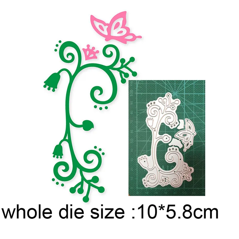 

2021 metal cutting dies cut die mold Flower Vine Border decoration Scrapbook paper craft knife mould blade punch stencils dies