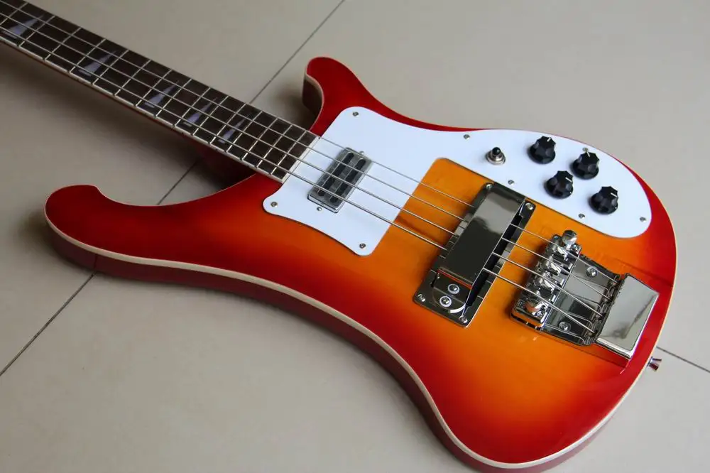 Новое поступление 4003 бас электрический 4 струны в Cherry Sunburst Бесплатная доставка