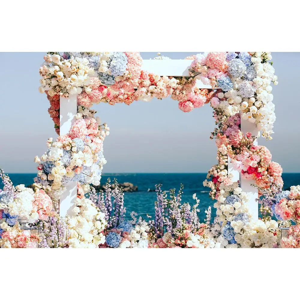 

SHENGYONGBAO Vinyl Photography Backdrops Prop scenery+ Flower and Wooden Planks Photography Background 190117SK-0011