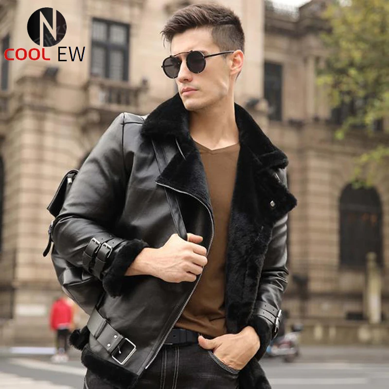 

2018 зимние теплые автомобильные мужские искусственные меховые пальто с воротником толстые бархатные зимние мужские байкерские меховые пал...