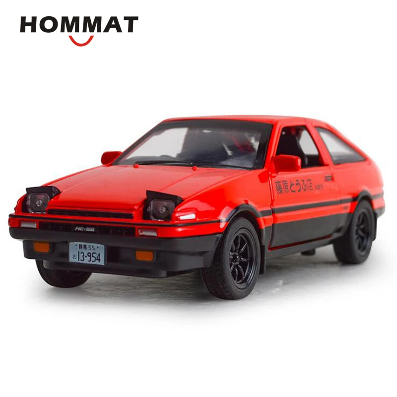 Hommate моделирование 1:28 начальный D Toyota Sprinter Trueno AE86 литая модель игрушечного