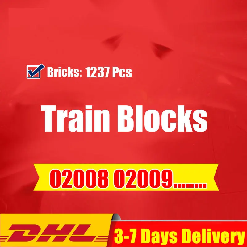 В наличии технический строительный блок для городского поезда 02008 02009 21005 21006 21007