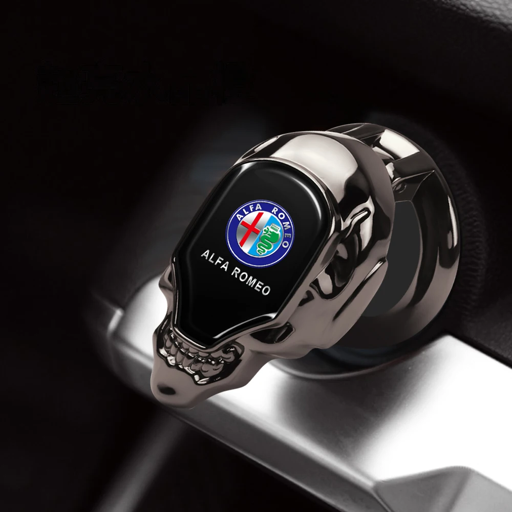 Наклейки на крышку кнопки зажигания двигателя для Alfa Romeo Giulietta 159 Mito Giulia 156 GT 147 Stelvio