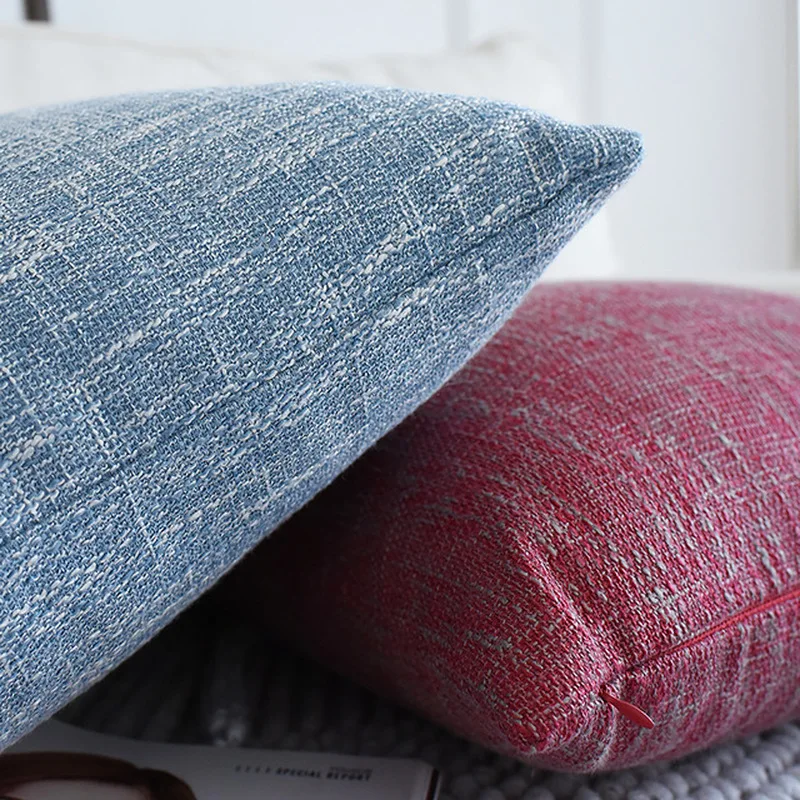 Наволочки из хлопка и льна декоративные подушки для дивана без сердечника 50*50