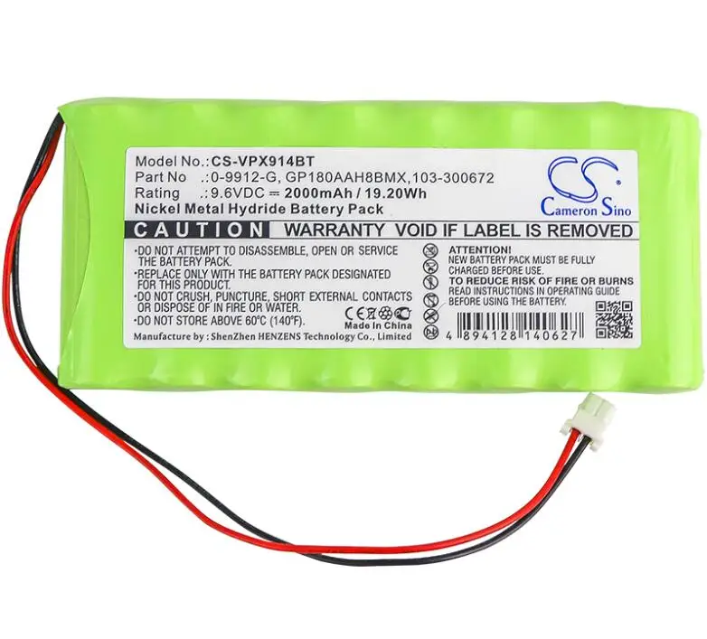 Cameron sino 2000mah аккумулятор для VISONIC Powermax Pro 0-9912-G 103-300672 GP180AAH8BMX аварийная система батареи