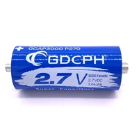 2 7v 3000f durable super farad capacitor practical long foot low esr high frequency ultracapacitor for car power supply