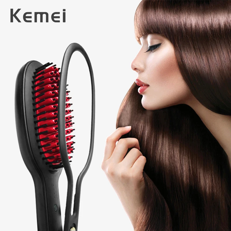 Турмалиновый Керамический выпрямитель для волос электрическая расческа