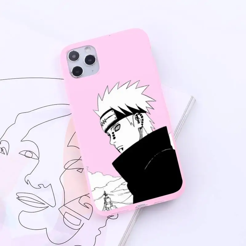 

Naruto aesthetics Itachi Uchiha anime Phone Case Candy Color for iPhone 6 7 8 11 12 s mini pro X XS XR MAX Plus