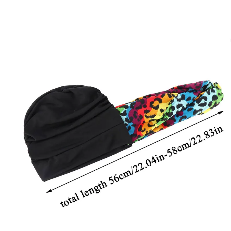 

Muslim Night Hat Cross Turban Caps 1PC Twist Cap Headscarf Bonnet Colorful Fashion Folds Resuable Cotton Soft Head Cover