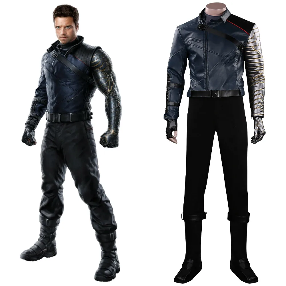 

Falcon & Winter Soldier Cosplay Costume Outfits Halloween Carnival Suit