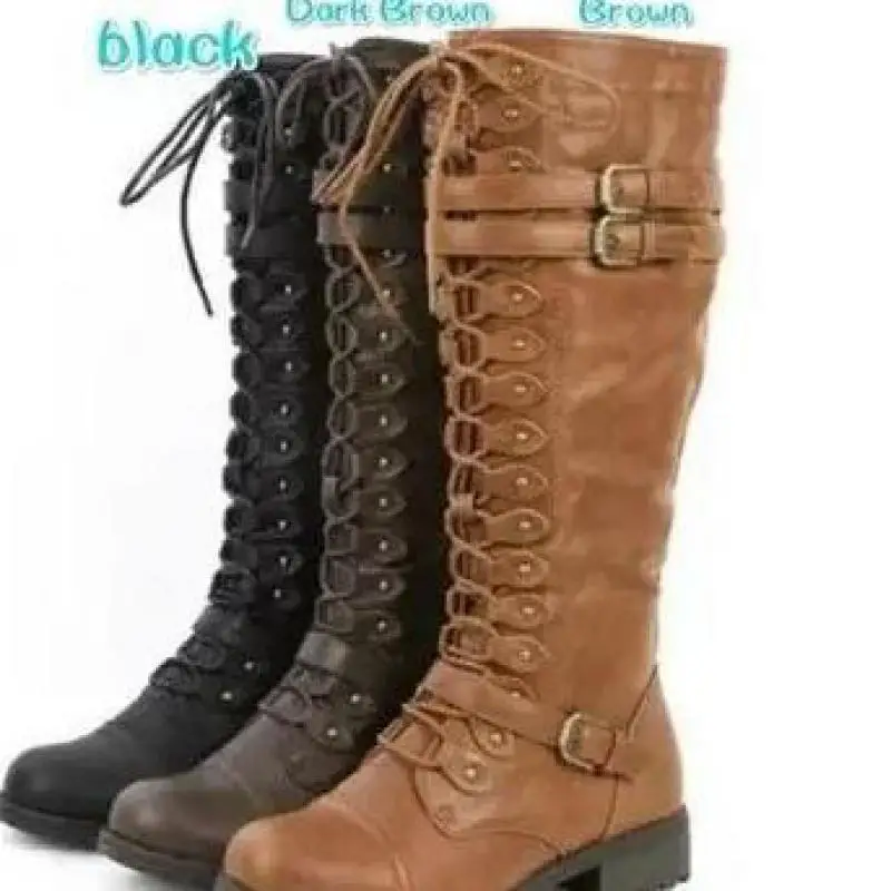 2021new Splicing Riding Boots Fashion Calf Mid-tube Boots Platform Wedges Ethnic Style Short Boots Casual Winter Women Shoes