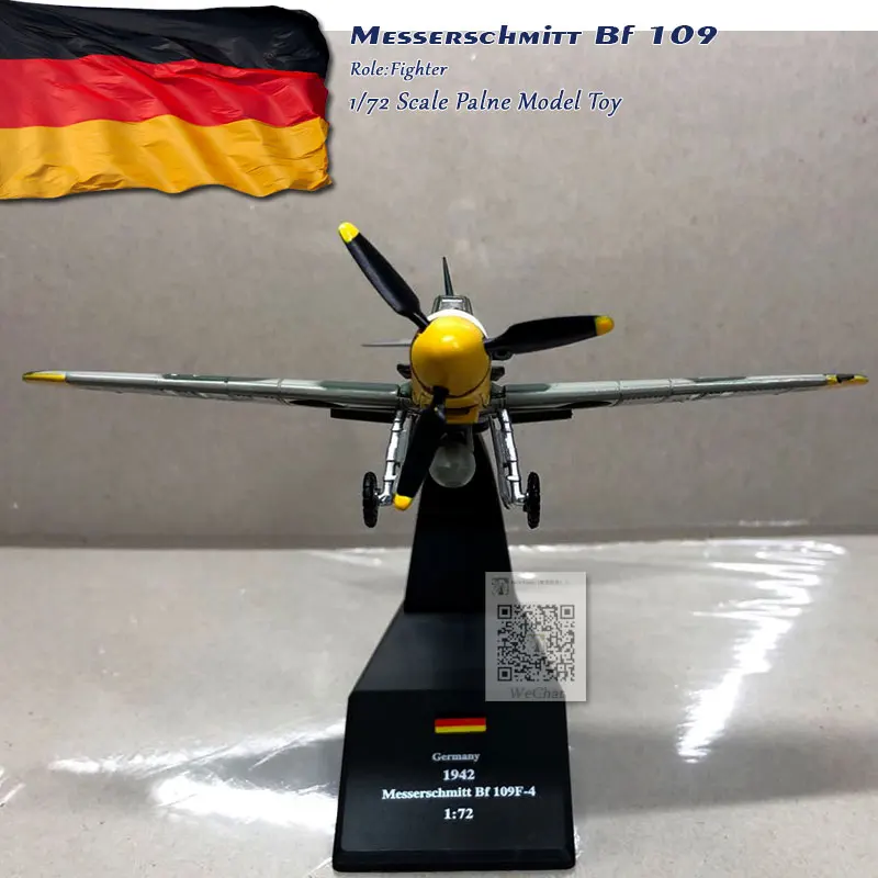 WLTK 1/72 масштаб Второй мировой войны немецкий Bf-109 Me-109 истребитель литой под давлением металлический военный самолет модель игрушки для коллекции, подарок, для детей