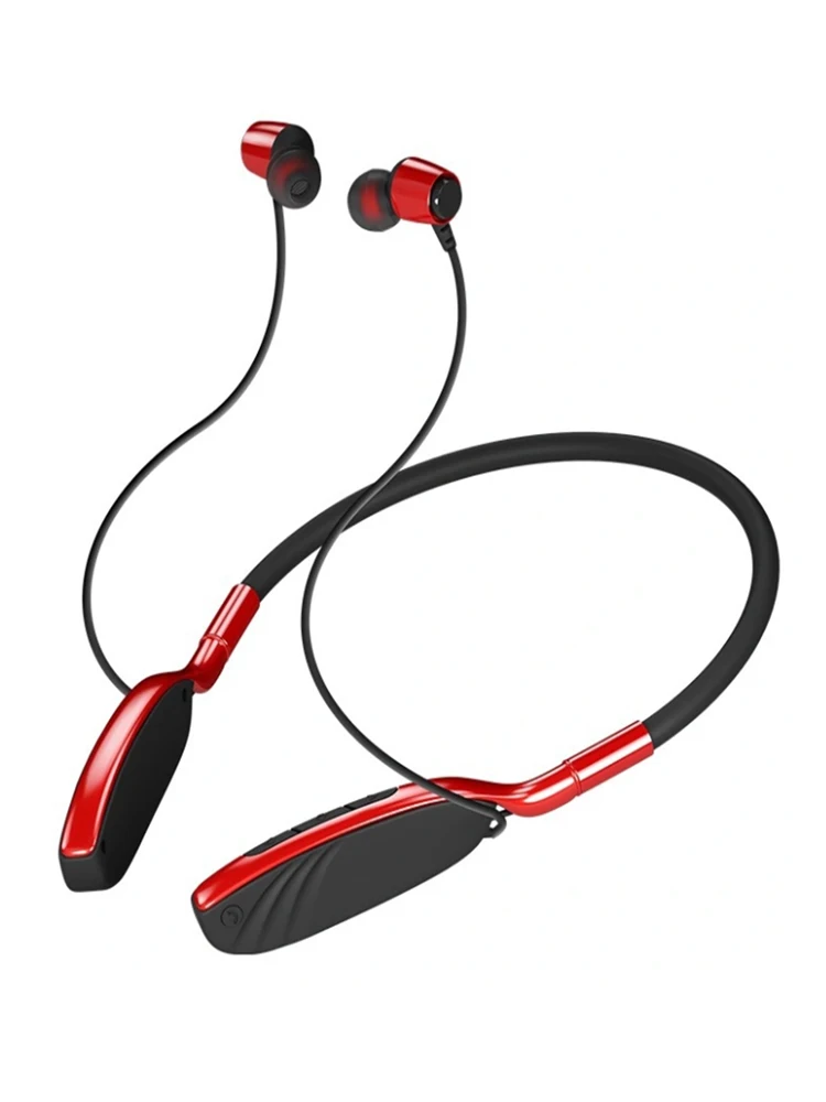 

!ACCEZZ Universal Bluetooth Wireless Headphone Waterproof Outdoor Sports Stereo Music Metal Headphones Magnetic Neckband Headset