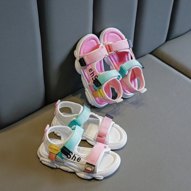 COZULMA детские цветы крест-накрест римские сандалии обувь для девочек пляжные