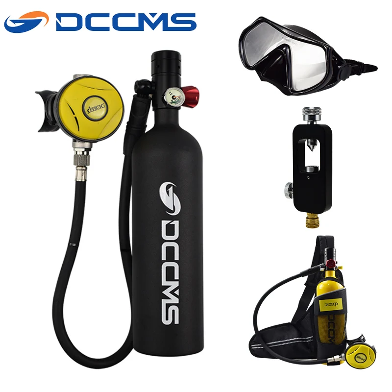 

DCCMS DS-610 1L Portable Scuba Diving Oxygen Tank Snorkeling Scuba Tank Diver Oxygen Diving Equipment