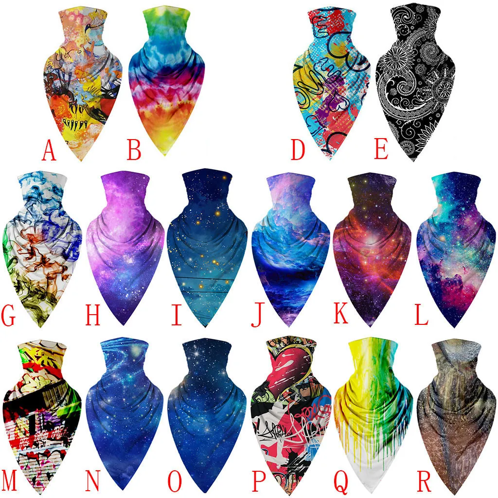 

Outdoor Face Cover Fashion Printed Bib Scarves Multi-Functional Seamless Quick Dry Hairband Head Scarf Hiking Riding Bandana