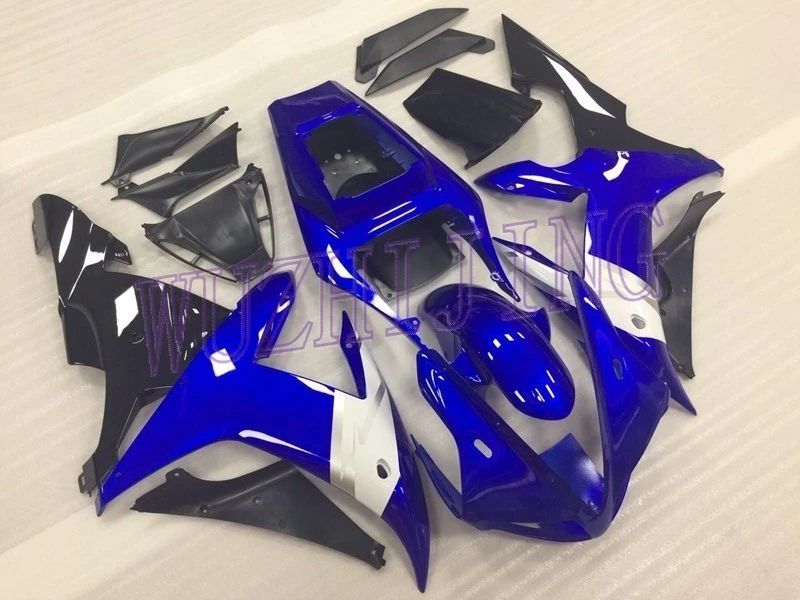 Боди для YAMAHA YZFR1 03 полный корпус наборы YZF R1 02 синий белый мотоцикл обтекатель 2002 -