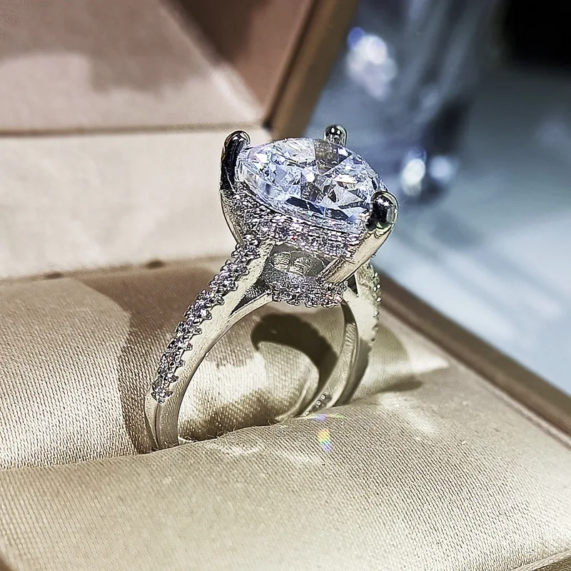 

DIWENFU Jewelry Sterling Silver Real Topaz Ring for Women Bohemia Geometric Engagement Natural Topaz Jewelry Heart Ring Girls