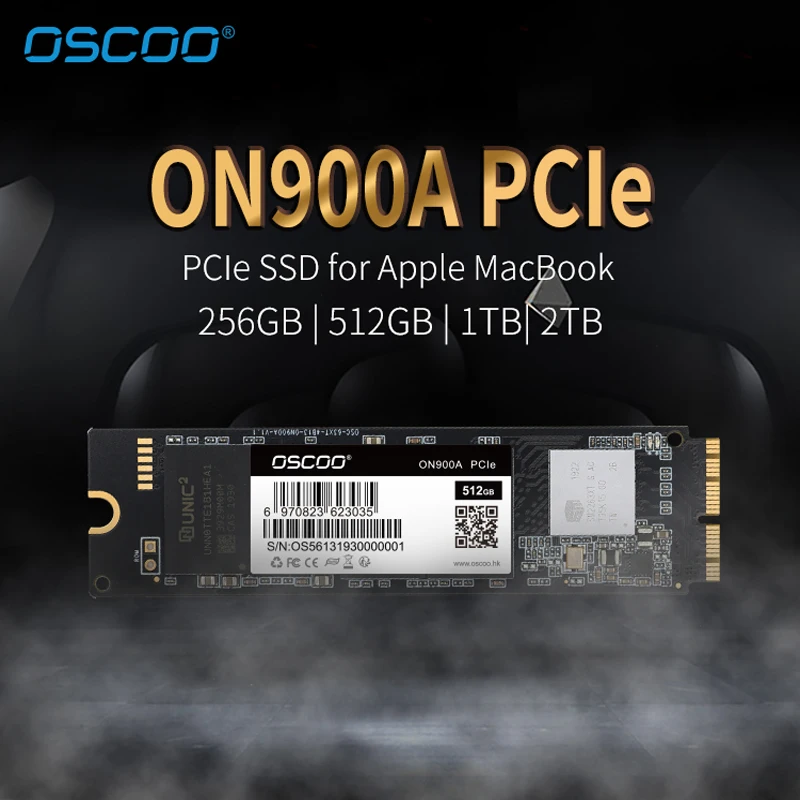 Твердотельный накопитель Oscoo 1 ТБ M.2 SSD PCIe для Mac 500 Гб M2 NVMe жесткий диск Gen3x4 3D NAND Flash