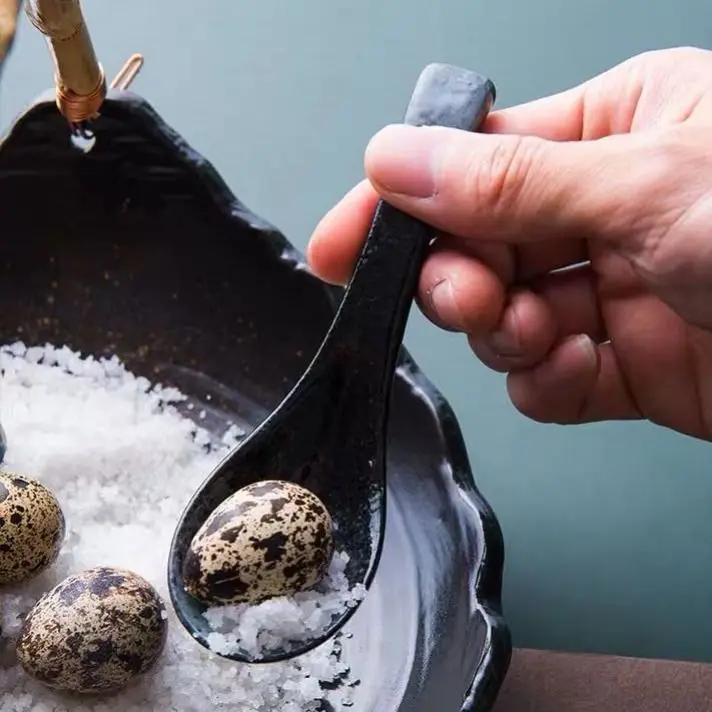 Креативная керамическая суповая ложка японская посуда столовая кухонная утварь