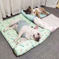 pet blanket sofa breathable dog bed soft dog cushion cooling summer cushion dog pet supplies cooling dog bed portable travel dog