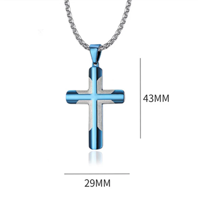 EyeYoYo с христианскими текстами и титановая подвеска в виде Креста для ожерелья