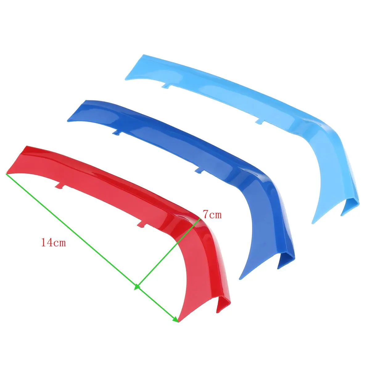 3 шт. Трехцветная Пластиковая передняя Центральная решетка радиатора для BMW 1