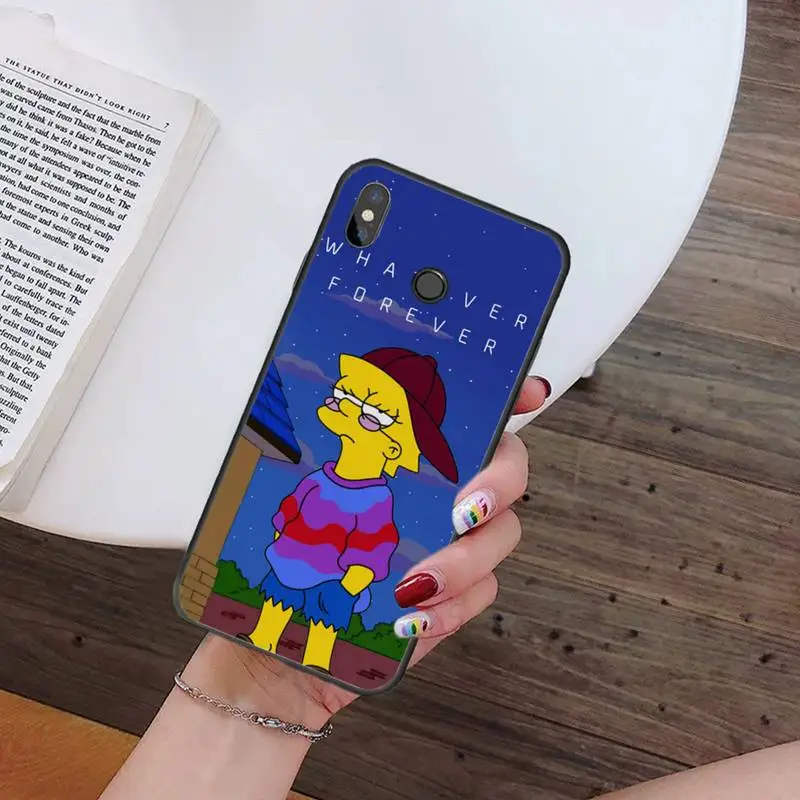 

Simpson cute Bart funny cartoon Phone Case For Xiaomi Redmi 7 9t 9se k20 mi8 max3 lite 9 note 8 9s 10 pro Shell Cover Funda