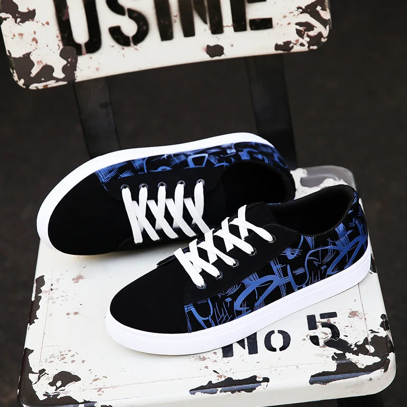 

2020 spring new Korean fashion and comfortable all-match flat sports casual shoes trend canvas shoes men's shoes