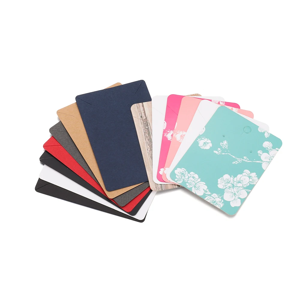 Коричневая картонная подвеска для украшений 6 х9 см 50 шт