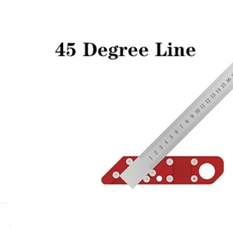 Woodworking 45 90 Degree Angle Scribing Steel Ruler Positioning Block Scribe Line Gauge Carpentry Tool | Инструменты