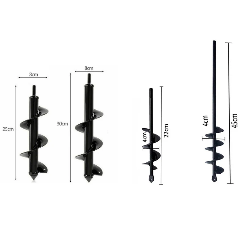 

Garden Auger Spiral Drill Bit Tool Flower Planter Bulb Shaft Drill Auger Yard Gardening Bedding Planting Hole DiggerTool