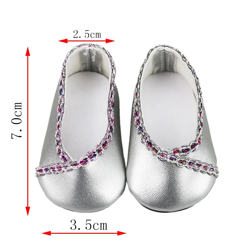 Детские белые туфли с мягкой подошвой для куклы 43 см аксессуары новорожденных и