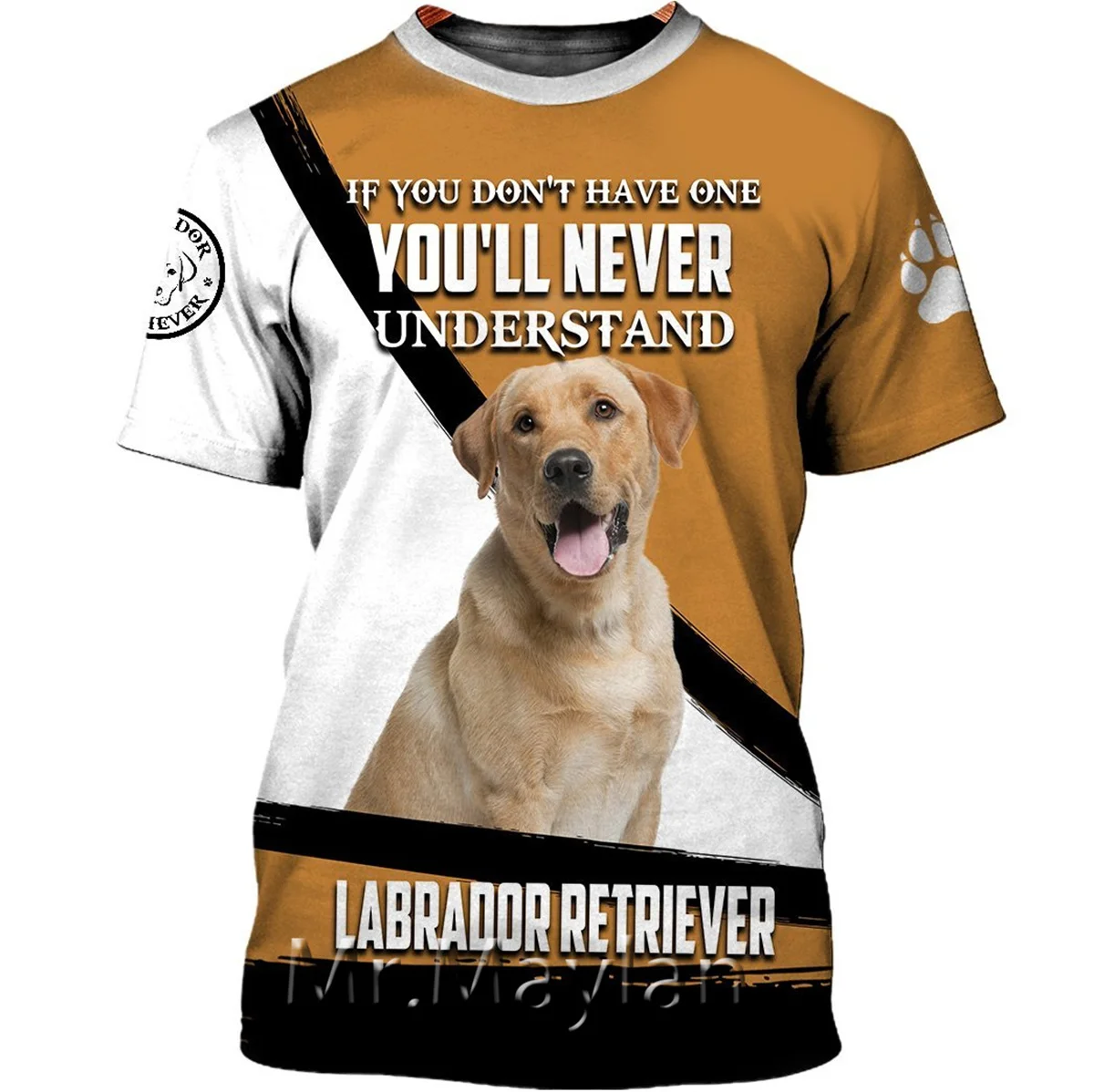 

Unisex Labrador-retriever 3D Print Sports Short-sleeved T-shirt Fashion Streetwear Oversized Anime Clothing Gym Clothing QW-110