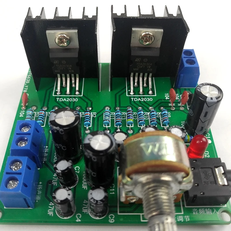 2 0 двухканальный чистый задний этап TDA2030A аудио DIY Плата усилителя мощности