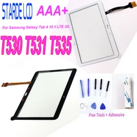 1pcs for samsung galaxy tab 4 10 1 lte 3g t530 t531 t535 sm t530 sm t531 sm t535 touch screen digitizer glass with free tools