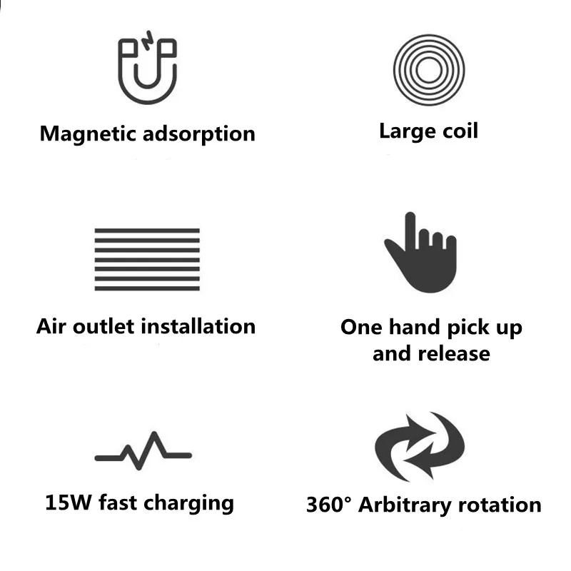 

Wireless Charger For Magsafe15W Wireless Charging Mobile Phone Bracket For iPhone 12 Pro Max Xiaomi Car Wireless Chargers