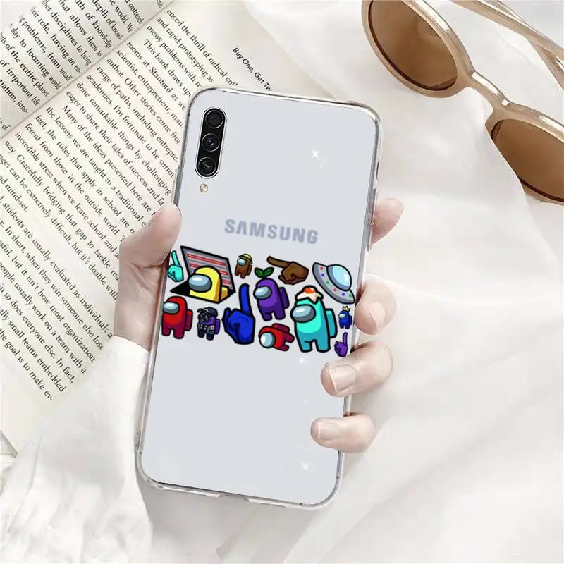 

Among Us Hot game Phone Case Transparent For Samsung Galaxy A71 A21s S8 S9 S10 plus note 20 ultra