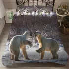 23 2021 комплекты постельного белья с изображением белого медведя, пододеяльник с изображением животных ледника, домашнее покрывало с 3D рисунком, покрывала для кровати для детей и взрослых, комплекты постельного белья