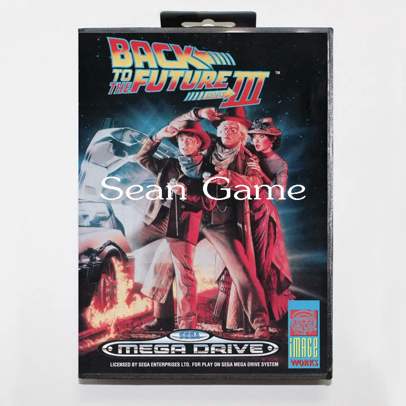 16-битная игровая карта Elevata prestazia MD для Sega Mega Drive Назад в будущее 3 чехол с розничной