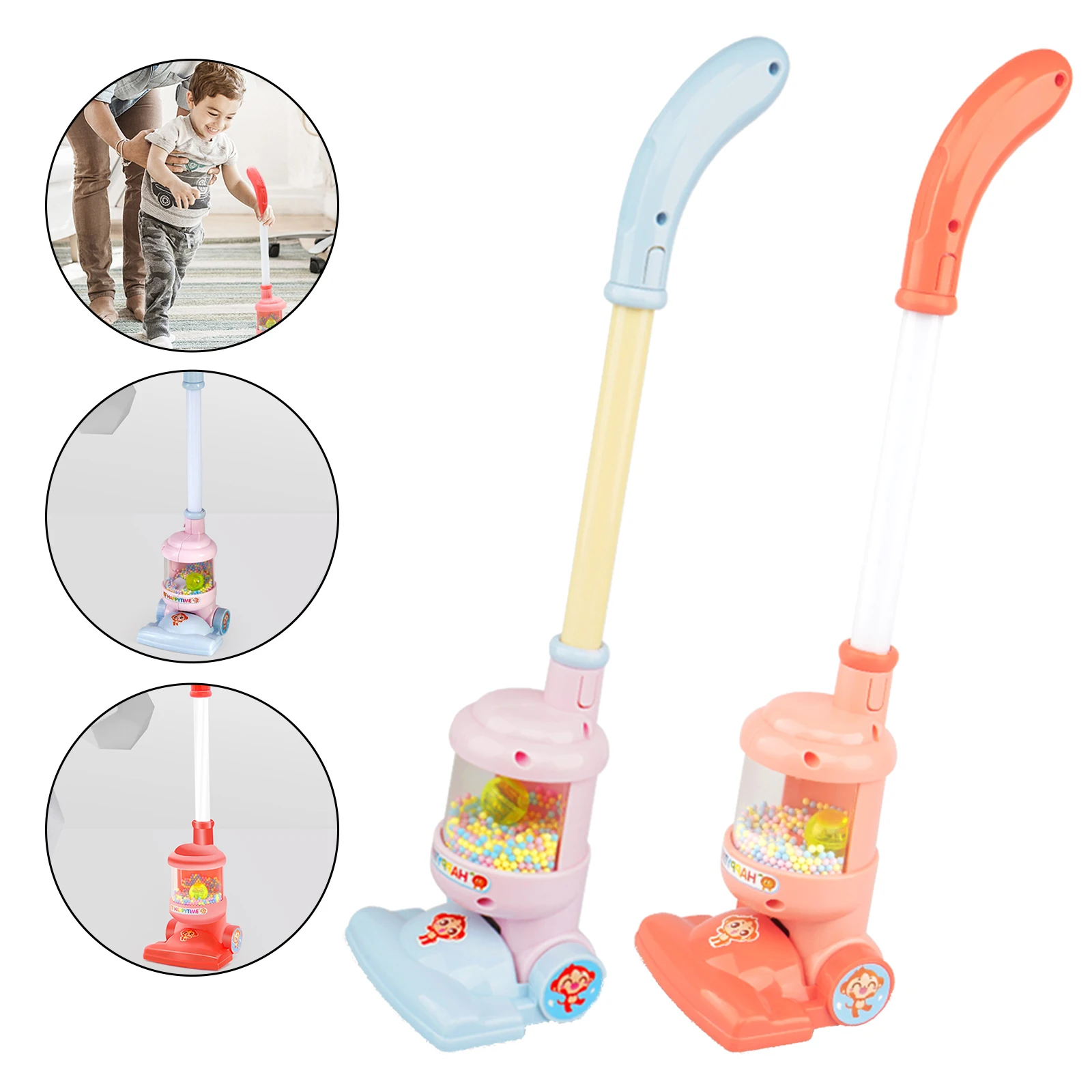 

Children Vacuum Cleaner Toy & Ball-Popping Action Dust Catcher Toy Housekeeping Housework Educational Toys Gifts for Toddlers