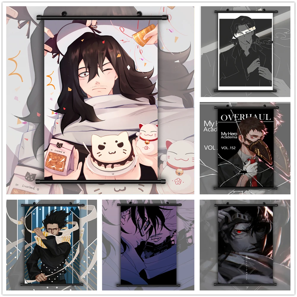 

Boku no My Hero Academia Aizawa Shouta Chisaki Kai Anime manga wall Poster Scroll