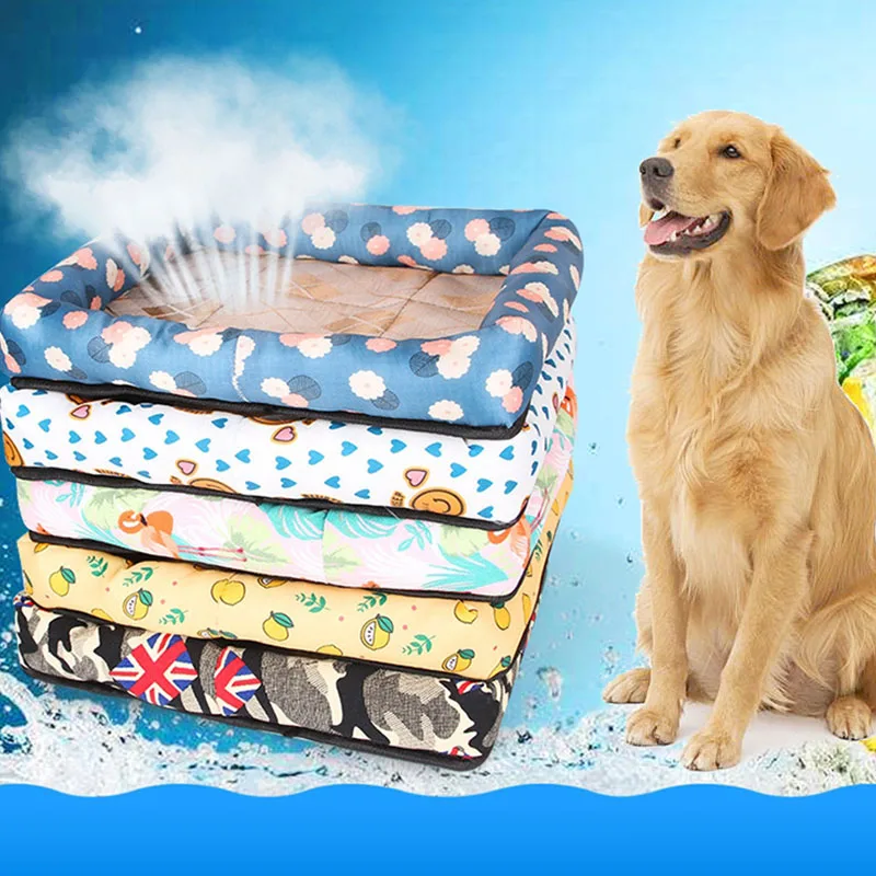 

Dog Bed Warming Kennel Washable Pet Floppy Comfy Plush Rim Cushion Canine Supplies Nonslip Bottom All Size Pooch Sofa Products