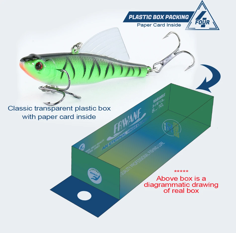 Рыболовные приманки 6 шт. 18 г 65 мм пластиковые с крючком # глубина 1-2 м | Спорт и