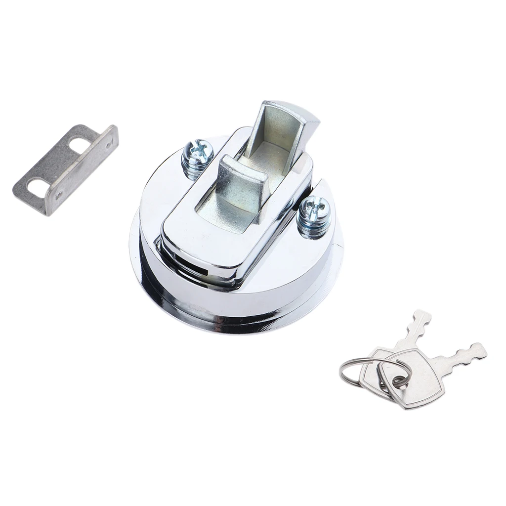 

4 x Marine Boat 316 Stainless Steel 2i nch Flush Pull Hatch Slam Latch Lift Handle Keyed Lock for RV Boats Doors Hardware