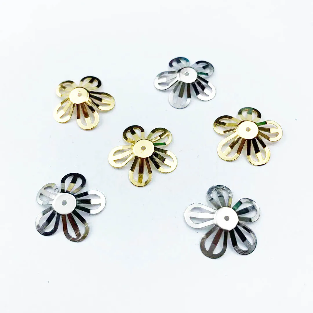 50 шт. 21 мм металлический цветок филигранные обертки поделки подарок украшение
